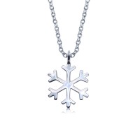 Snowflake Silver Necklace SPE-5620